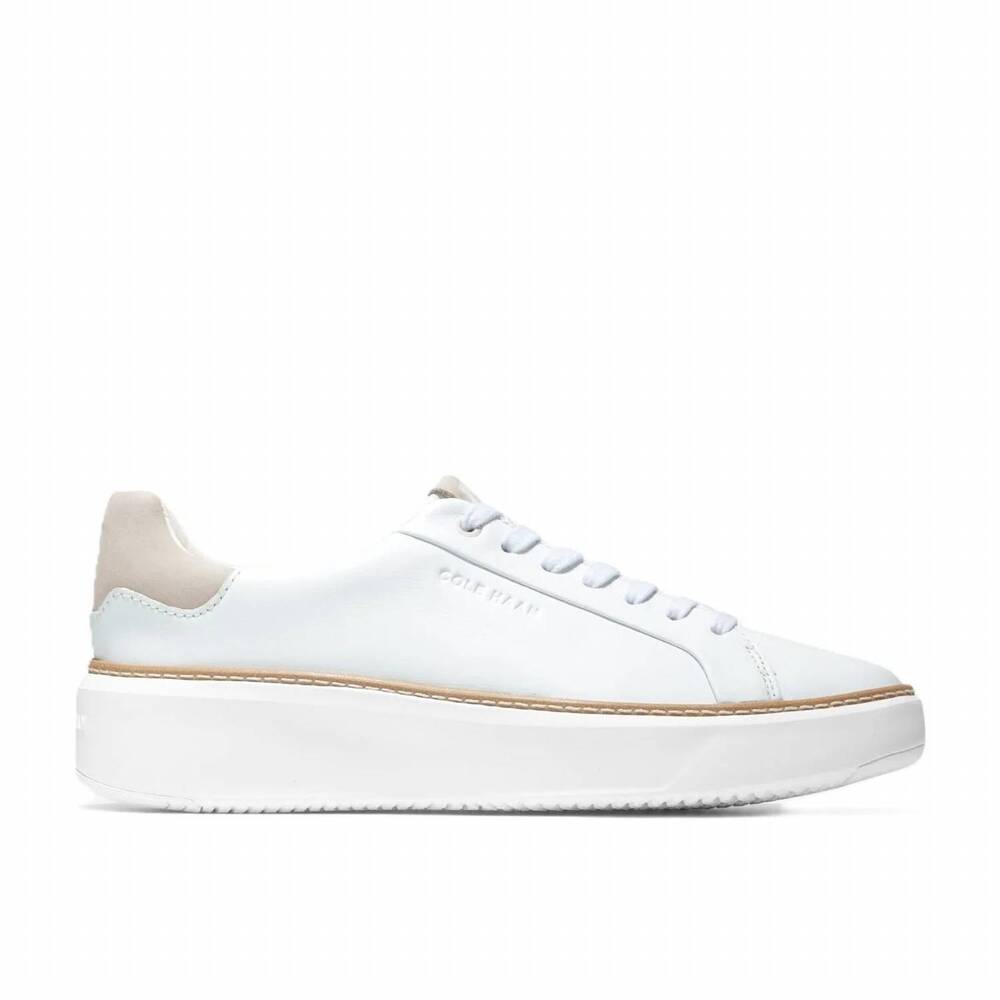 NEW COLE HAAN women's grandpro topspin sneaker in white / dove